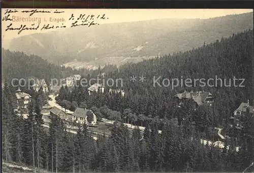 Baerenburg Sachsen Panorama Kat. Altenberg