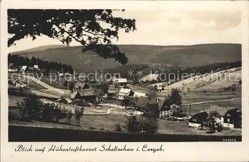 Schellerhau Blick auf den Ort Kat. Altenberg
