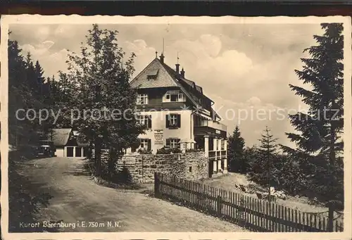 Baerenburg Sachsen Hotel Hermannshoehe Kat. Altenberg