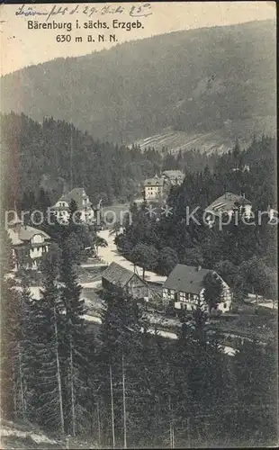 Baerenburg Sachsen Talblick Kat. Altenberg