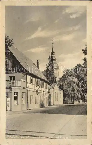 Weixdorf Kulturhaus Kirche Kat. Dresden