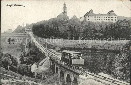 Augustusburg Schloss Drahtseilbahn Kat. Augustusburg