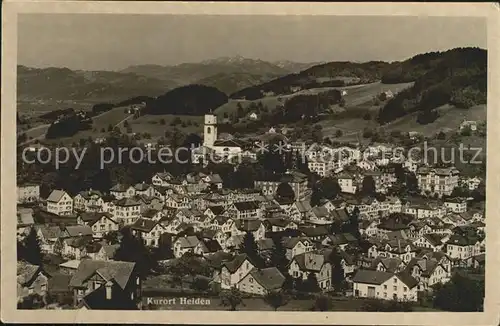 Heiden AR Gesamtansicht Kurort mit Alpenpanorama Kat. Heiden