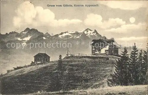 Gaebris Berggasthaus Appenzeller Alpen Kat. Gaebris