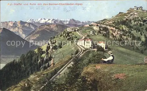 Rigi Staffel und Kulm Berghotel Berner Oberlaender Alpen / Rigi-Staffel /Bz. Schwyz
