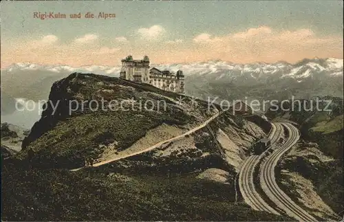 Rigi Kulm Berghotel Alpenpanorama Kat. Rigi Kulm