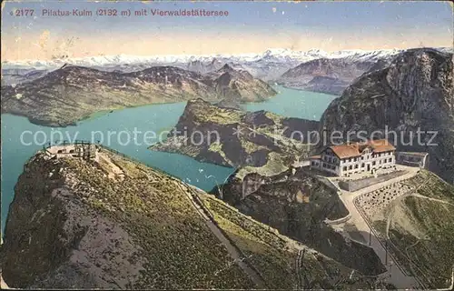 Pilatus Kulm Berghotel Vierwaldstaettersee Alpenpanorama Kat. Pilatus Kulm