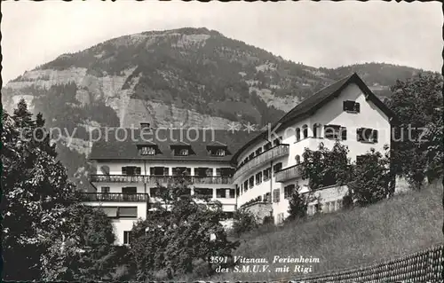 Vitznau Ferienheim des SMUV mit Rigi Kat. Vitznau