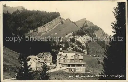 Schwaegalp Alpenkurhaus Kraezerli Kat. Schwaegalp