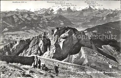 Pilatus Kulm Panorama Berner Alpen Kat. Pilatus Kulm