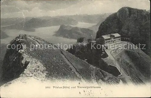 Pilatus Kulm Berghotel Vierwaldstaettersee Alpenpanorama Kat. Pilatus Kulm