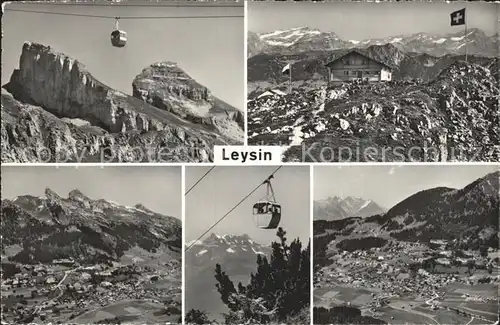 Leysin Kabinenbahn Berghaus Alpenpanorama Kat. Leysin