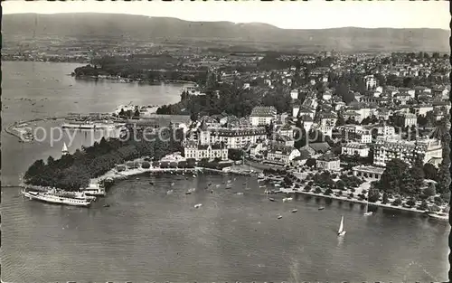 Ouchy Port Lac Leman vue aerienne Kat. Lausanne