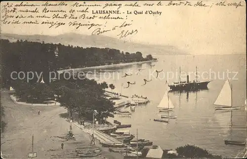 Ouchy Quai Port Lac Leman Kat. Lausanne