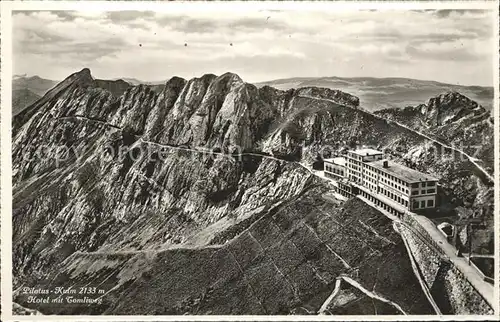 Pilatus Kulm Berghotel mit Tomlisweg Kat. Pilatus Kulm