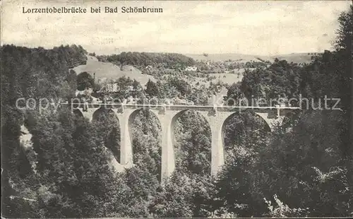 Bad Schoenbrunn Lorzentobelbruecke Kat. Zug