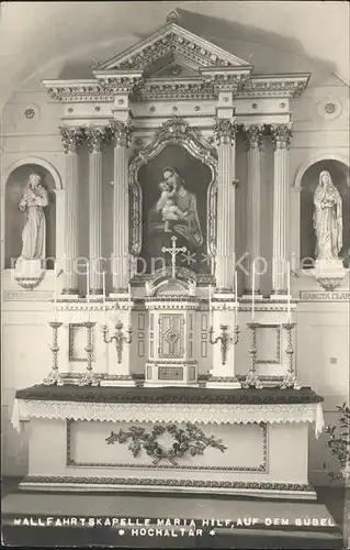 Menzingen Zug Wallfahrtskirche Maria Hilf der Hochaltar Kat. Menzingen