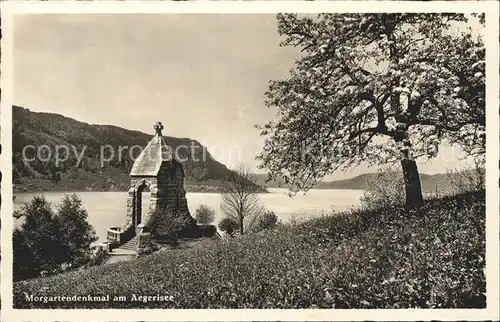 Morgarten Denkmal Aegerisee Kat. Morgarten