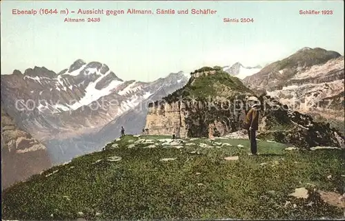 Ebenalp Altmann Saentis Schaefler Kat. Ebenalp