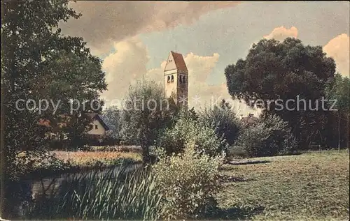 Sulzmatt Partie am Bach Kirche Kat. Soultzmatt