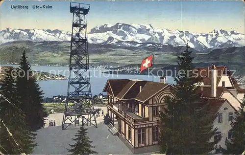 Uetliberg ZH Uto Kulm Gasthaus Aussichtsturm Alpenpanorama