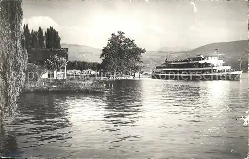 Maennedorf Uferpartie Zuerichsee Dampfer Kat. Maennedorf