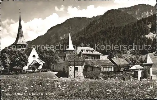 Rougemont Pays d Enhaut Eglise et la Cure Kat. Rougemont