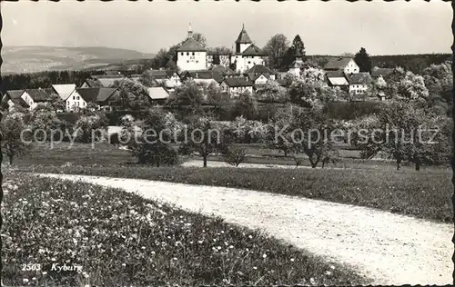 Kyburg Dorfansicht mit Schloss Kat. Kyburg