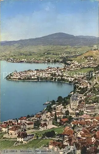 Montreux VD Vue generale Lac Leman Genfersee Kat. Montreux