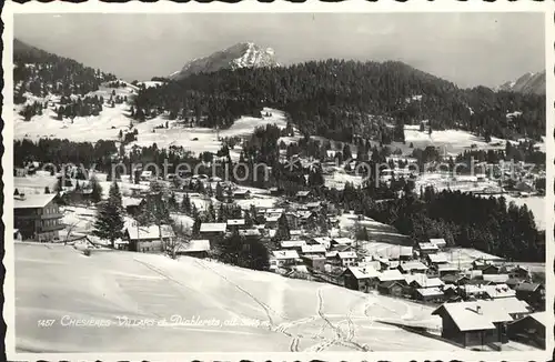 Chesieres Villars et Diablerets Winterpanorama Kat. Chesieres