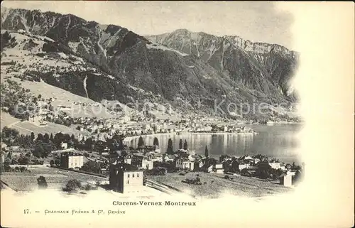Clarens VD Vernex Montreux Lac Leman Alpes Genfersee Alpen Kat. Clarens