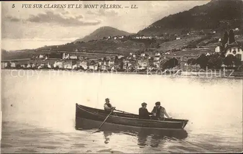 Clarens VD Boot Genfersee Mont Pelerin Kat. Clarens