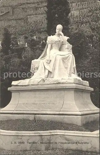 Territet Monument de l imperatrice d Autriche Kat. Territet