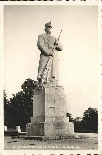 La Sentinelle Monument National des Rangiers Statue Kat. La Sentinelle