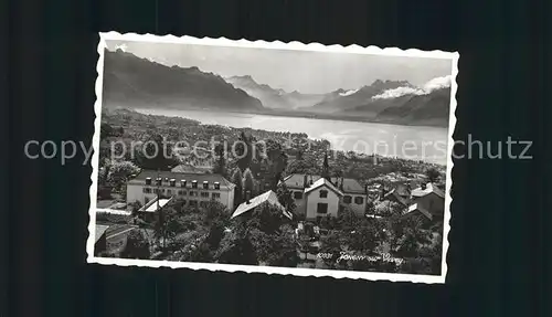 Jongny Panorama Genfersee Dents du Midi Alpen Kat. Jongny