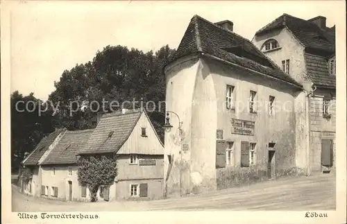 Loebau Sachsen Altes Torwaerterhaus Saechsische Heimatschutz Postkarten Kat. Loebau