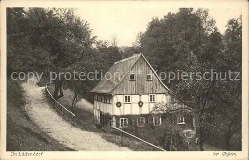 Lueckendorf Haus am Waldrand Serie Saechsische Heimatschutz Postkarten Kat. Kurort Oybin