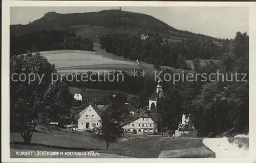 Lueckendorf Teilansicht mit Kirche Kurort Kat. Kurort Oybin