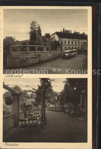 Lueckendorf Gasthof zum Kretscham Terrasse Bus Kat. Kurort Oybin