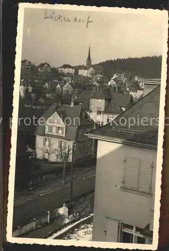 Lueckendorf Ortspartie mit Blick zur Kirche Kat. Kurort Oybin