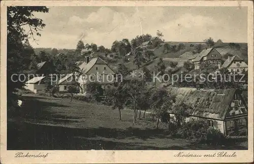 Lueckendorf Niederau mit Schule Kat. Kurort Oybin