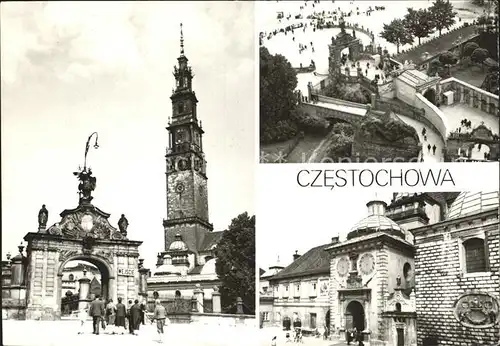 Czestochowa Schlesien Kosciol i klasztor na Jasnej Gorze Kat. Tschenstochau