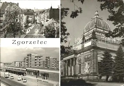 Zgorzelec Ulica Feliksa Dzierzynskiego Osiedle mieszkaniowe Dom Kultury Kat. Goerlitz Niederschlesien