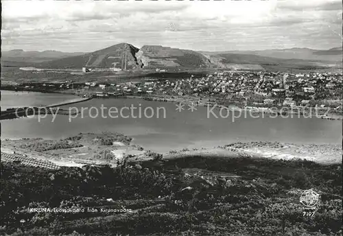 Kiruna Luossavaara fran Kirunavaara Erzberg Kat. Kiruna