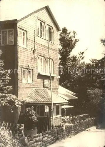 Manebach Ferienheim Schoellenhaus Handabzug Kat. Ilmenau