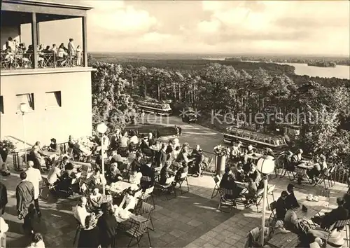 Berlin Mueggelturm Gaststaette Terrasse Fernsicht Kat. Berlin