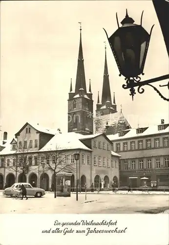 Saalfeld Saale Kirche Weihnachtskarte Neujahrskarte Kat. Saalfeld