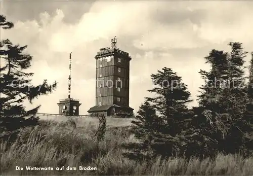 Brocken Wetterwarte Kat. Wernigerode