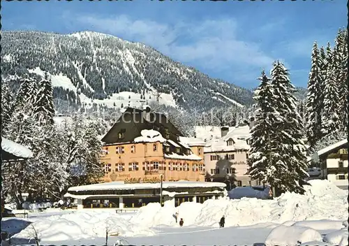 Fieberbrunn Tirol Schlosshotel Winterpanorama Kat. Fieberbrunn