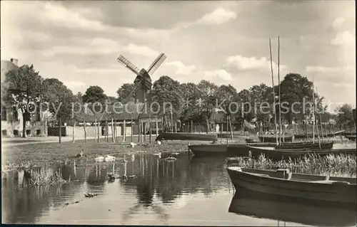 Werder Havel Hafen mit Muehle Kat. Werder